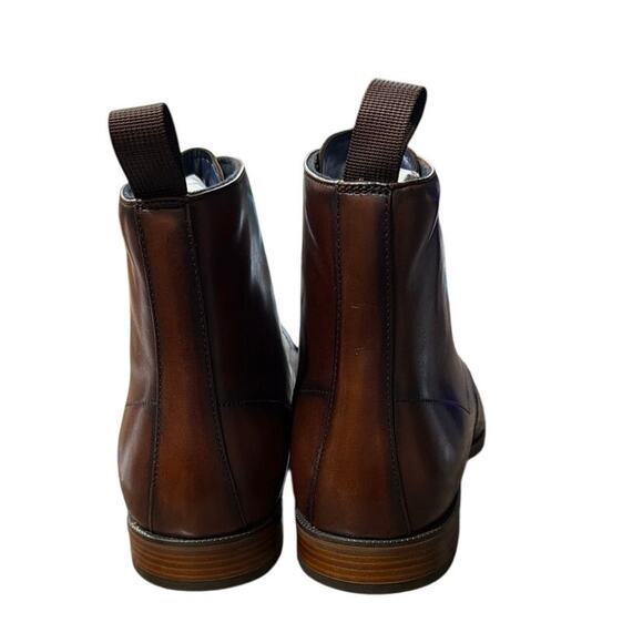 Stacy Adams Henry Cap Toe Lace Up Boot Brown Size 11 New main image 4
